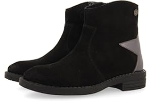 GIOSEPPO Stivaletti Tipo Cowboy in Crosta Color Nero con Dettaglio di Stella per Bambina e Bambino nastola