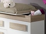 Pixi 7 teilig Babyzimmer Wickelkommode Babybett Eiche - 3