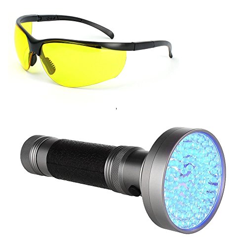 Delipop 100 Leds 395nm UV Blacklight Taschenlampen Bestrahlungsbereich für die Erkennung von Skorpionen Pet Urin Fleck Gefälschte Währung