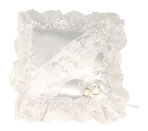 RAYHER 8908202 Ehering-Kissen, 20 x 20 cm, weiß