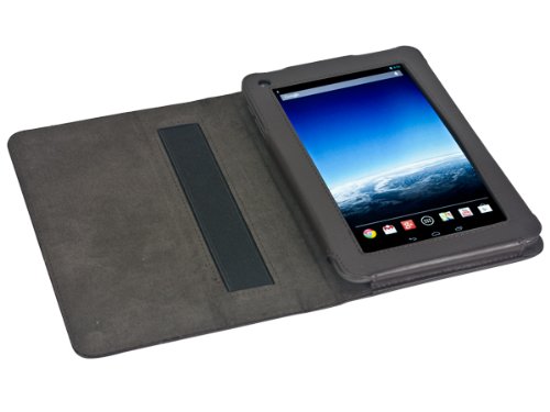 Navitech braunes 7 Zoll bycast Leder flip Trage Case / Cover für das Medion Lifetab E7316 MD 98282 - 3