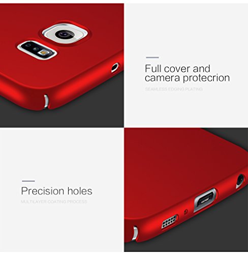Qissy Carcasa Samsung Galaxy S6 Ultra Slim Anti-Rasgu o y Resistente Huellas Dactilares Protectora Caso de Pl stico Duro Cover Case para Galaxy S6 5 1 Pulgadas Rojo reviews Qissy Carcasa Samsung Galaxy S6 Ultra Slim Anti-Rasgu o y Resistente Huellas Dactilares Protectora Caso de Pl stico Duro Cover Case para Galaxy S6 5 1 Pulgadas Rojo