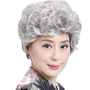 Baji Middle And Old Age Grandma Woman Man General Wig Dad