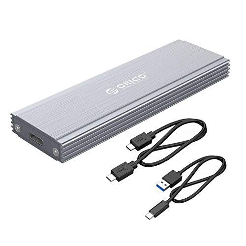 Preisvergleich Produktbild NAKELUCY Computer-Festplattengehäuse, Hochleistungs-Festplattengehäuse Typ C, SSD-Box, Festplattengehäuse, Adapter mit Gehäuse und USB-C-Kabel für Orico M.2