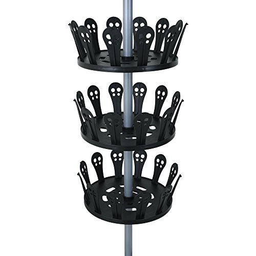 Schuhregal Schuhkarussell Schuhständer Schuhschrank Teleskopregal 96 Schuhe - 8