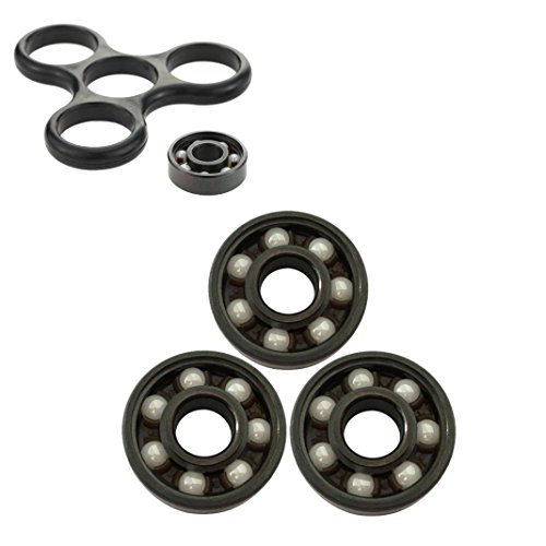 Bescita High Speed 608 Hybrid Ceramic Center Bearing for Fidget Finger Spinner Toys Y5B6 (Black) Bescita High Speed 608 Hybrid Ceramic Center Bearing for Fidget Finger Spinner Toys Y5B6 (Black)
