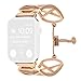 Produktbild Waotier für Apple Watch 44mm Armband für Apple Watch 42mm Armband Edelstahl Ersatzarmband mit X-Muster für Apple Watch Series 4/3/2/1 Kompatibel Armband für iWatch 42m 44mm Stahl Armband (Roségold)