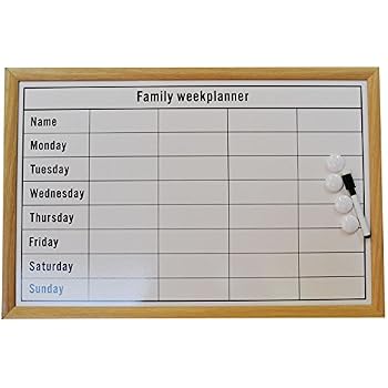Familie Wochenplaner Memoboard Kreidetafel Notizbrett Schreib