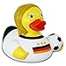 Produktbild HC-Handel 919028 Vinyl Badeente Fußballerin Gummiente 8 cm