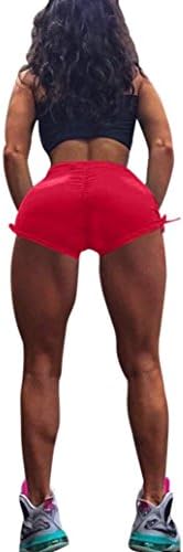 New Plain Stretchy Hot Pants Sexy Shorts Clubwear Dance Party Fancy Dress Skinny Yoga Shorts Pants by Quistal (S, Red)