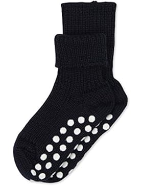 Hirsch Natur Grobstrick Stoppersocke für Baby´s und Kinder aus 100% BIO Schurwolle (kbT) / Stopper aus Silikonbasis