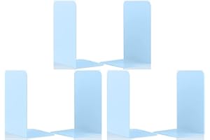 ‎LOSTWRY 3 Paare Buchstützen, Buchstützen Metall Buchständer Bookends rutschfeste Buchstützen Book Holder für Schule, Zuhause, Büro, Bibliothek Bücherhalter