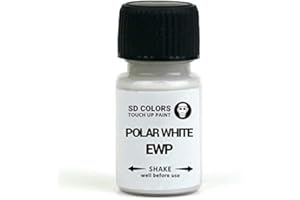 SD COLORS - Vernice per ritocchi, per automobili, per riparazione graffi e scheggiature, 8 ml, codice colore: EWP bianco polare (solo vernice)