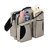 Wickeltasche Pflegetasche Kinderwagen Muttertasche Babytasche Multifunktionale große Kapazität Tasche Mama Paket tragbare Falten Krippe - 5