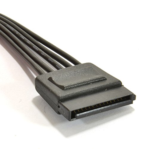SATA Strom Nur 15 Polig Stecker Zum Stecker Kabel Anschlusskabel 1 m - 2