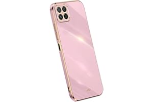 Topme Funda de Silicona para Honor 70 Lite 5G / Honor X8 5G / Honor X6 (6.5" Inches), [ Carcasa Case de Teléfono Estilo Borde Dorado] - Violeta
