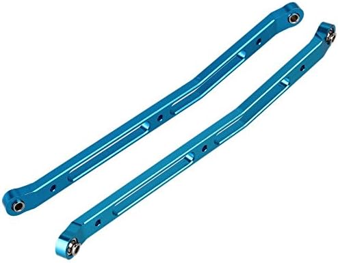 Yiguo 2pcs Aluminium Alloy AX31007 Rear Upper Chassis Linkage Link for 1:10 Axial Yeti Rock Racer 90026 Climbing RC Car Blue