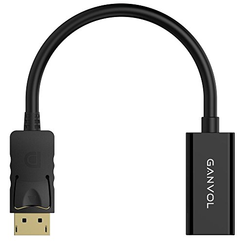 Ganvol DisplayPort Stecker zu HDMI Buchse Adapter Konverter, DP auf VGA, FULL HD 1080p, Vergoldet, , inkl. Audio-Übertragung & Sperrfunktion - 3