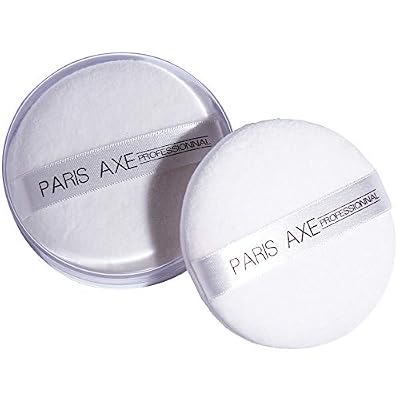 ParisAx Houppette Coton dans Boite Acrylique Blanc
