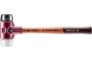 HALDER 3027.040 - Maza de goma + Superplástico (40 mm)