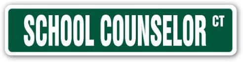 Quote Aluminum Sign School Counselor Street Sign Counseling Psychology Gift Metal Gift Sign Wall Plaque Decoration