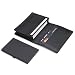 Produktbild Lions Design Visitenkartenetui Leder inkl Visitenkarten Case aus Aluminium Visitenkarten Aufbewahrung Echtleder Schwarz