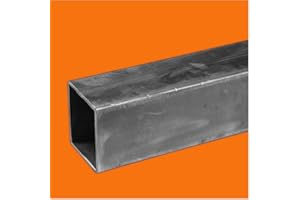 DECO FER FORGE Tubo cuadrado de acero, 20 x 20 mm y 2 mm de grosor, longitud: 2,00 m (2 m)