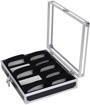 SHFANG 10-bit Watch box/aluminum alloy watch storage box/transparent dustproof display box/C frame Watch rack