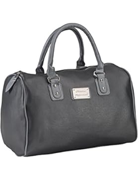 Christian Wippermann Bowling Bag / Schultertasche / Tasche / Leder optik / NEU Schwarz