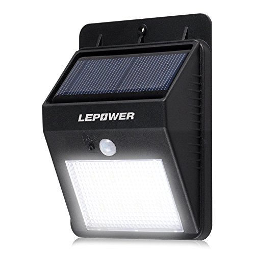 LEPOWER® S3 Motion Sensor Led Solar Lights / Solar Wall Lights / Night Light Outdoor / Concentrated and Powerful LED Solar Lights / Security Lights [3rd Generation]