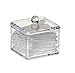 XI CHEN®Clear Acrylic Cotton Swab Makeup Case Stick Box Storage Stand Rack (Cotton box)