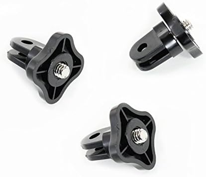 3 Pack of Universal Screw Adapter for GoPro Holders with Camera Screw (1/4 "-20) This Conversion Adapter Works with Point and Shoot Cameras, or Sony Action Xiaoyi Cam