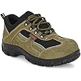 Ozarro Men Olive Suede Leather Steel Toe Safety Shoes (S4423), 8