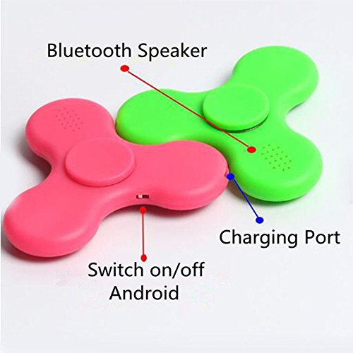 Etopfashion LED Light Switch MINI Bluetooth Speaker Music EDC Hand Spinner für Kinder Erwachsene Funny Fidget Toy - 3
