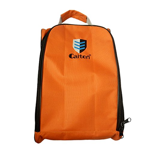 Preisvergleich Produktbild MagiDeal Schuhtaschen / Schuhbeutel Organizer Tasche Handgriff Design aus strapazierfähigem Nylon - mit Reißverschluss - ideal für Reisen, Outdoor Sport (Shoes Bag) - Orange