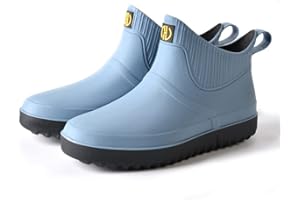Lyuu chaussures de jardin unisexe bottes Wellington bottes de pluie imperméable léger extérieur marche bottines courtes hommes ou femmes