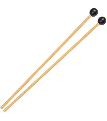 Baguettes De Xylophone En Bois - Maillets Sûrs Non Toxiques, Bords Arrondis, Faciles à Saisir Pour Enfants - Paire De Baguettes Jaunes Pour éveil Musical
