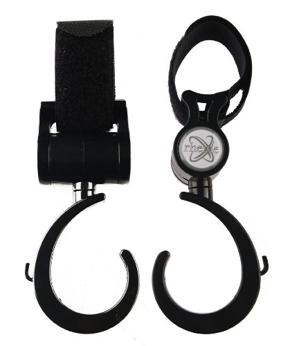 Rheme Two Hook and Stroll Buggy Bag Hook Pram Hook 2 Pack