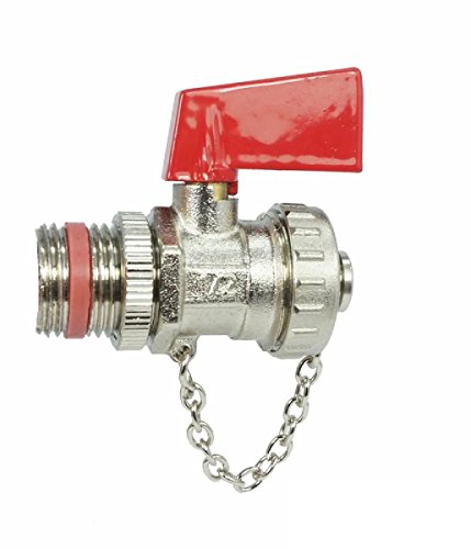 KFE Kugelhahn Kessel Füll- und Entleerungsventil 1/2 Zoll matt verchromt - 2