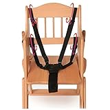 HABI Baby 5 Punkt-Gurtsystem Kinderschutzgurt für Buggy Hochstuhl Kinderwagen Buggy Kinder 360 drehbar Haken - 5