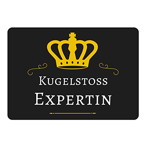 Preisvergleich Produktbild Mousepad Kugelstoß Expertin schwarz