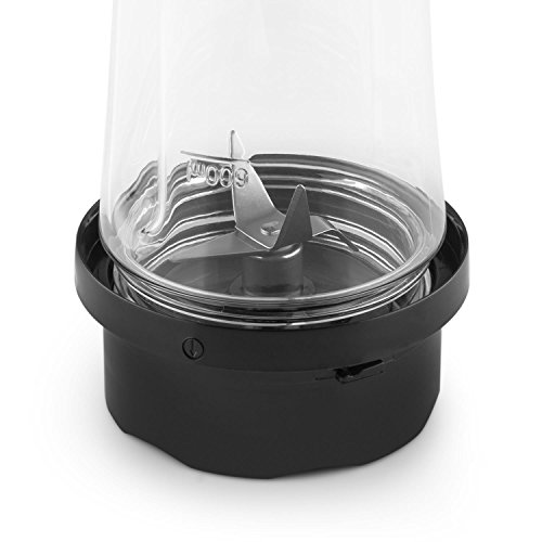 Klarstein • Shiva • Standmixer • Küchenmixer • Smoothiemaker • Blender • 350 Watt • Edelstahlklingen • 0,8 Liter Glaskrug (geschmacksneutral) • 2 Mixerbecher aus Kunsststoff (BPA-frei) • 2 Geschwindigkeitsstufen • Puls Funktion • Verschlussdeckel • schwarz - 8