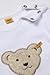 Steiff Unisex Baby Classics Nicky 0002881 Crew Neck Long Sleeve Sweatshirt, White (bright White ), 0-3 Months (Manufacturer size: 62)