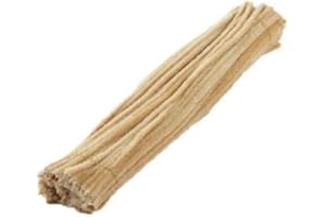 Demarkt Pfeifenreiniger Plüsch für DIY Handwerk Dekorationen 30cm x 6mm Dunkelrosa (Hellbraun)