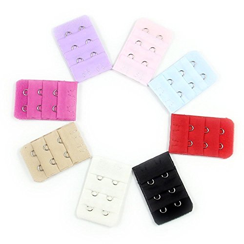 YUMUN®Damen-BH 3x2 Haken Verlängerung Strap Extender Soft Flexible Bequem (8 Stück)