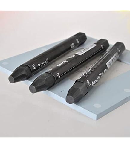 6 carboncini morbidi, set senza legno, per matite HB, 2B, 4B, 6B, 8B EE per artista principiante, disegno scrittura scarabocchi, regalo 6 Pcs Set