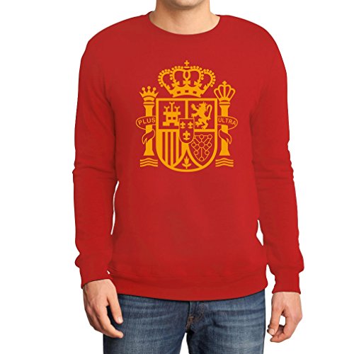 Spanien Wappen Logo Fanartikel EM Olympiade Sweatshirt XX-Large Rot