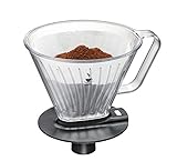 UNIVERSAL - Durch den verlängerten Stutzen passt der Dauerfilter problemlos auf jede Isolierkanne mit einer Öffnung von bis zu 9 cm und ist kompatibel mit allen Filtertüten der Größe 4.