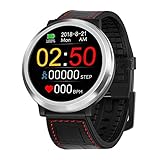 Uhren Smartwatch,Gaddrt Smart Watch Sport Fitness Aktivität Herzfrequenz Tracker Blutdruck Uhr Herzfrequenzmesser, Schrittzähler, Kalorienverbrauchszähler, Blutdruck IP67 (Schwarz)