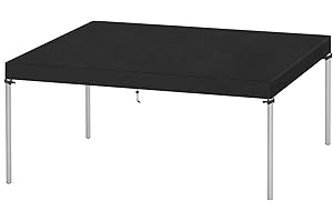 VANSHEIM Outdoor Table Top Covers Waterproof Table Cover Outdoor Furniture Cover Windproof Garden Table Cover 420D Oxford Fabric 260x100x15cm